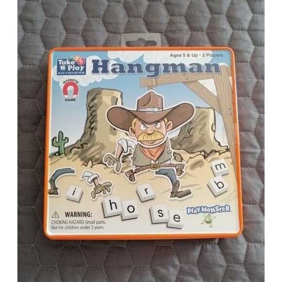 New PlayMonster Take N Play Anywhere — Hangman — Easy to Use, Hard to Lose - Picture 1 of 4